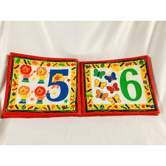 Crayons Counting with Me Touch-EMS Baby 1ST Soft Cloth Book VTG - Picture 4 of 7